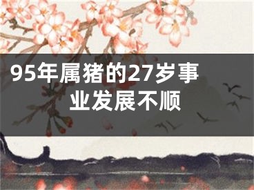 95年属猪的27岁事业发展不顺
