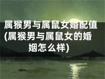 属猴男与属鼠女婚配值(属猴男与属鼠女的婚姻怎么样)
