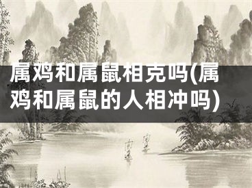 属鸡和属鼠相克吗(属鸡和属鼠的人相冲吗)
