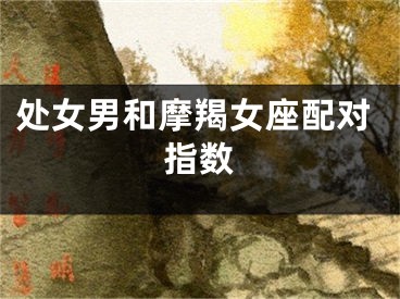 处女男和摩羯女座配对指数
