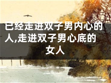 已经走进双子男内心的人,走进双子男心底的女人