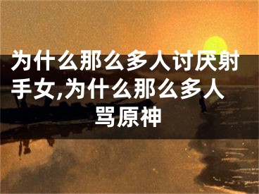 为什么那么多人讨厌射手女,为什么那么多人骂原神