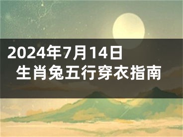 2024年7月14日生肖兔五行穿衣指南