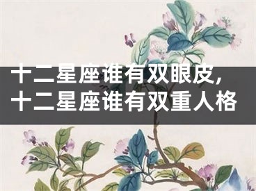 十二星座谁有双眼皮,十二星座谁有双重人格