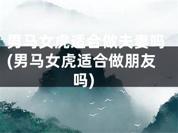 男马女虎适合做夫妻吗(男马女虎适合做朋友吗)