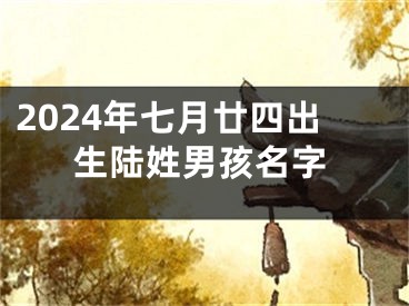2024年七月廿四出生陆姓男孩名字