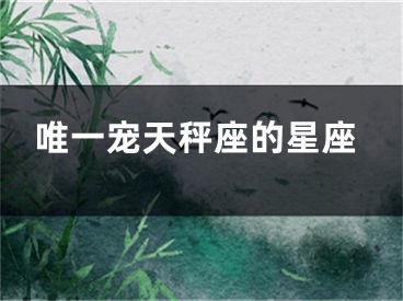 唯一宠天秤座的星座