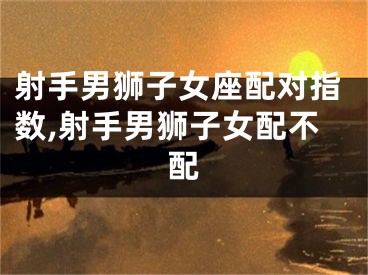 射手男狮子女座配对指数,射手男狮子女配不配