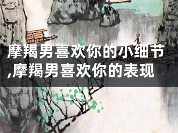 摩羯男喜欢你的小细节,摩羯男喜欢你的表现