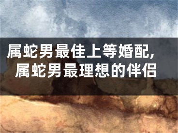 属蛇男最佳上等婚配,属蛇男最理想的伴侣