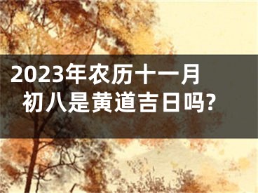 2023年农历十一月初八是黄道吉日吗?