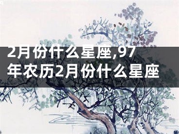 2月份什么星座,97年农历2月份什么星座