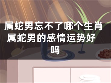 属蛇男忘不了哪个生肖 属蛇男的感情运势好吗