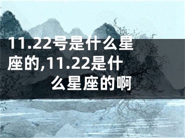 11.22号是什么星座的,11.22是什么星座的啊