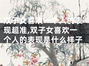 双子女喜欢一个人的表现超准,双子女喜欢一个人的表现是什么样子
