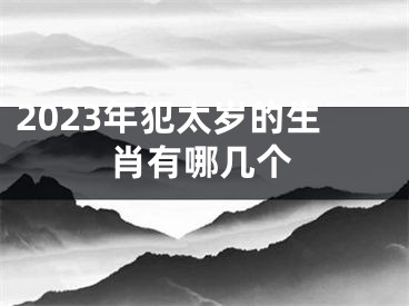 2023年犯太岁的生肖有哪几个
