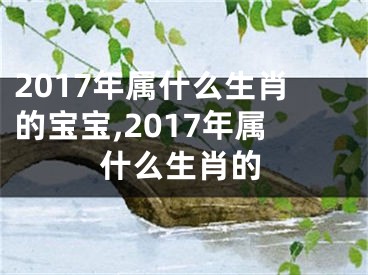 2017年属什么生肖的宝宝,2017年属什么生肖的