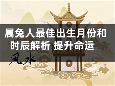 属兔人最佳出生月份和时辰解析 提升命运