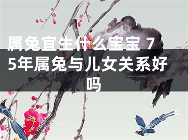 属兔宜生什么宝宝 75年属兔与儿女关系好吗