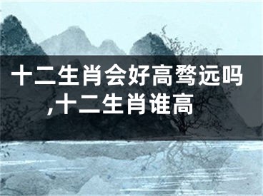 十二生肖会好高骛远吗,十二生肖谁高