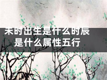 未时出生是什么时辰 是什么属性五行 